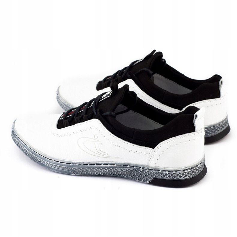 Polbut Fritidsskor K24 i läder för män vit 5 Polbut Fritidsskor K24 i läder för män vit 5