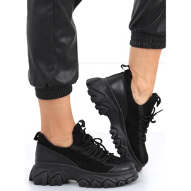 Huggy Black sportskor med hög sula svart 1