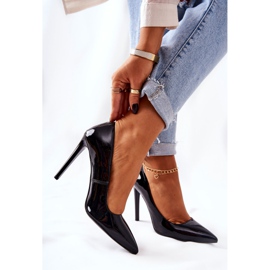 Lackade höga klackar i Spitz Monnari 0220-020 Svart 2