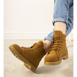 Kamelisolerade Panicucci-stövlar för kvinnor brun 1