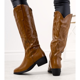 Bruna cowboystövlar, högisolerade Berthiaume 1