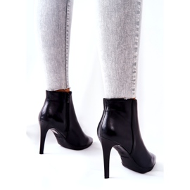 Damskor på högklackat Sergio Leone BT501 svart 1