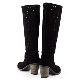 Olivier Svarta högklackade öppningskängor 3