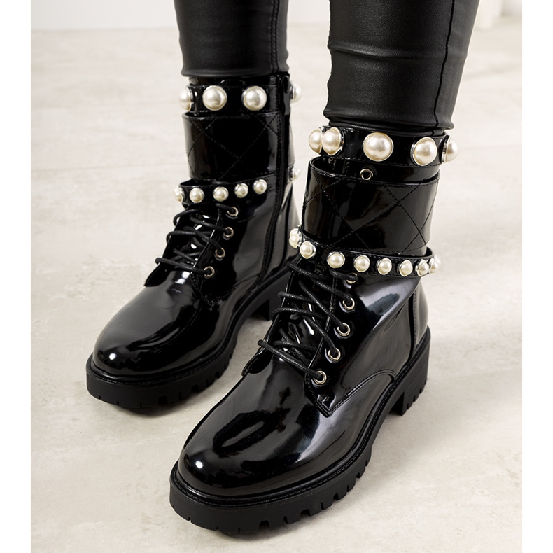 Svartlackerade Corso-skor för kvinnor 1