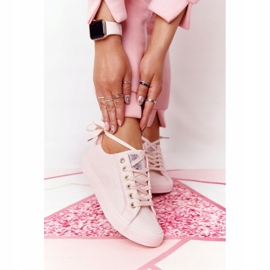 Big Star Kvinnors ekolädersneakers Cross Jeans HH2R4004C Rosa 2