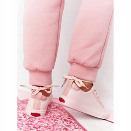 Big Star Kvinnors ekolädersneakers Cross Jeans HH2R4004C Rosa 4