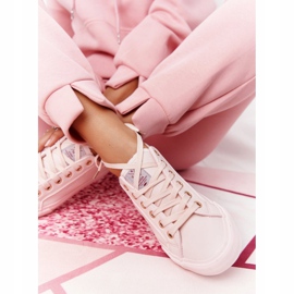 Big Star Kvinnors ekolädersneakers Cross Jeans HH2R4004C Rosa 5