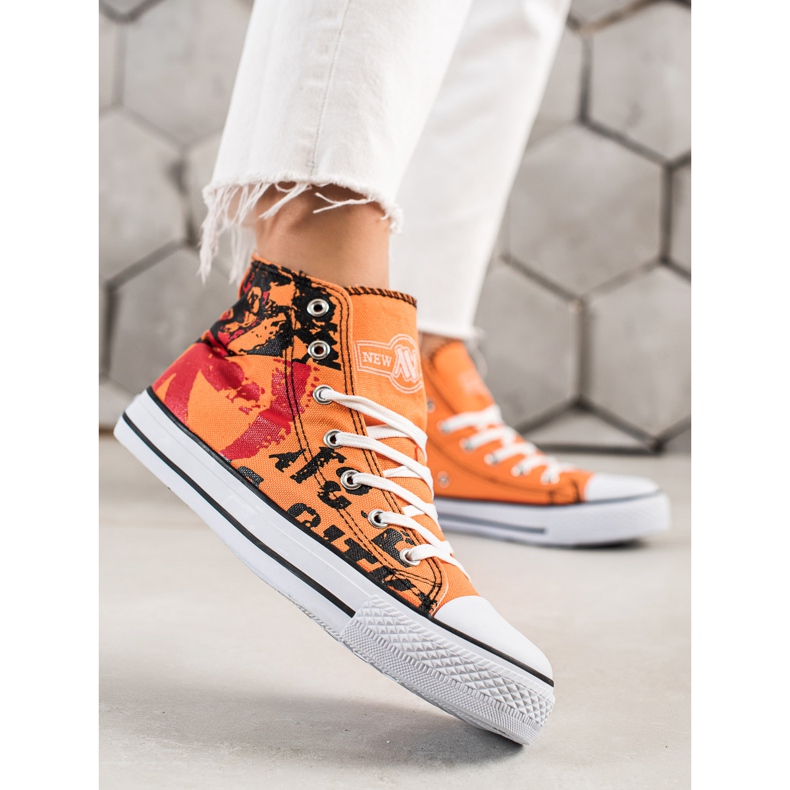 Orange New Age sneakers 1