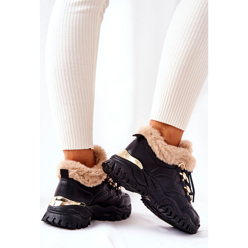 PM1 Black Shiney Black Warm Läder Sportskor svart 1