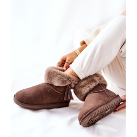 FS1 Mukluki Varma snöstövlar Fringes Brun Sorella 1