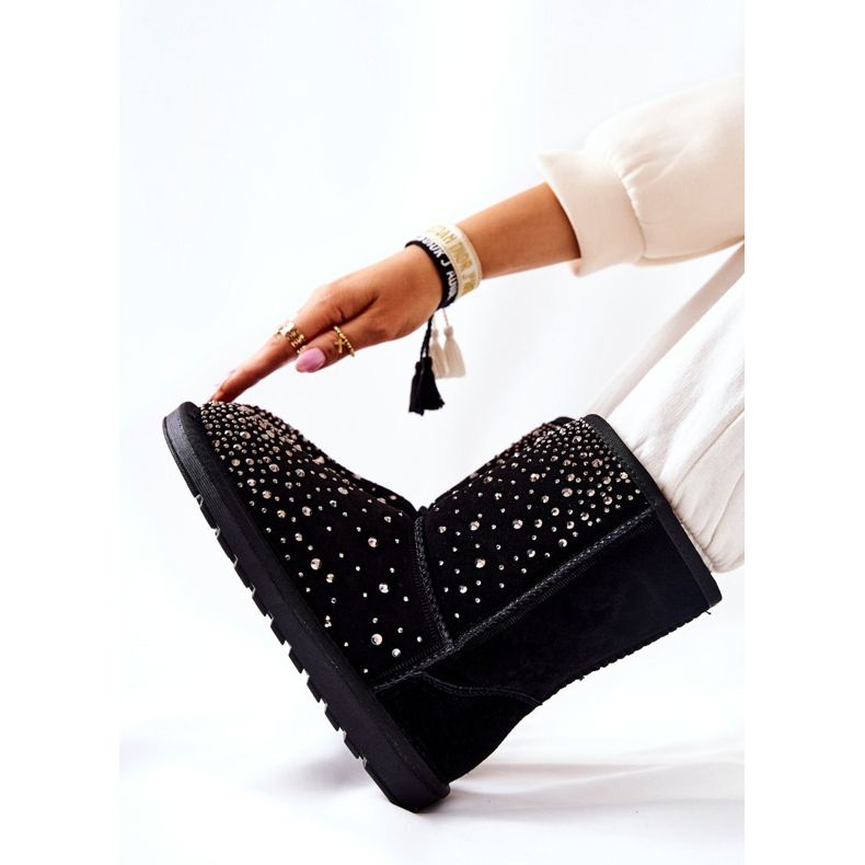 Varm Mukluki Med Jets Black Mariella svart 2