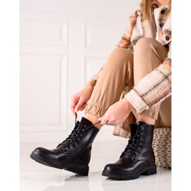 Ideal Shoes Klassiska arbetarfångare svart 1