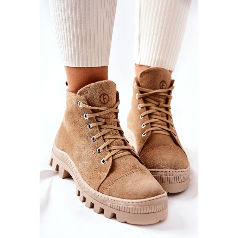 PF1 Varma mocka booties sneakers Camel Madisson beige 1