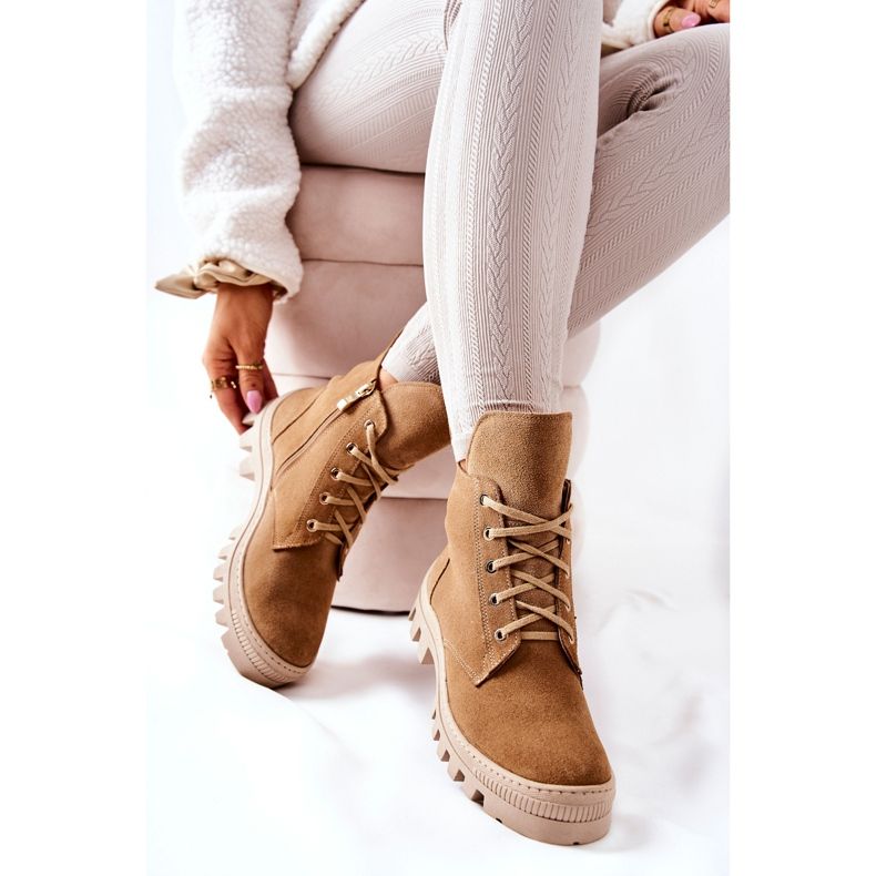 PF1 Varma mockastövlar Camel Annabeth beige 1