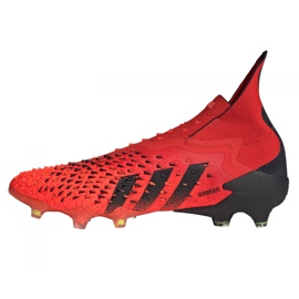 Adidas Predator Freak + Fg M FY6238 fotbollsskor apelsiner och röda 1