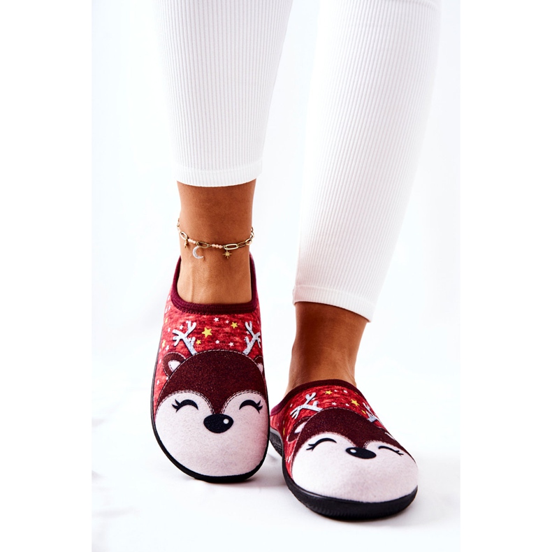 WJ1 Varma rentofflor Red Taffy röd mångfärgad 1