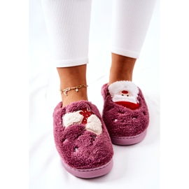 WJ1 Jultofflor Santa Claus Och Violett Ren purpur 1