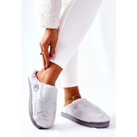 WJ1 Varma pälstofflor Ljusgrå Mecy 2