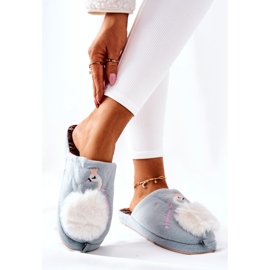 Varma tofflor Blue Rey's swan blå 1