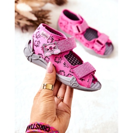 BEFADO S.A. Sandaler Tofflor Befado Kardborreband Cats 242P103 Rosa 1