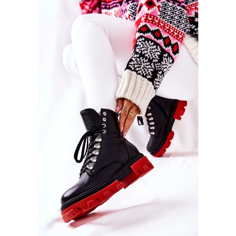 PF1 Varma läderstövlar Workers Black Kelley svart 2