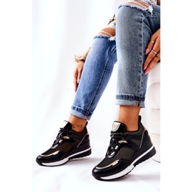 Vinceza Dam Sportskor Sneakers Svart-Guld Colli gyllene 1