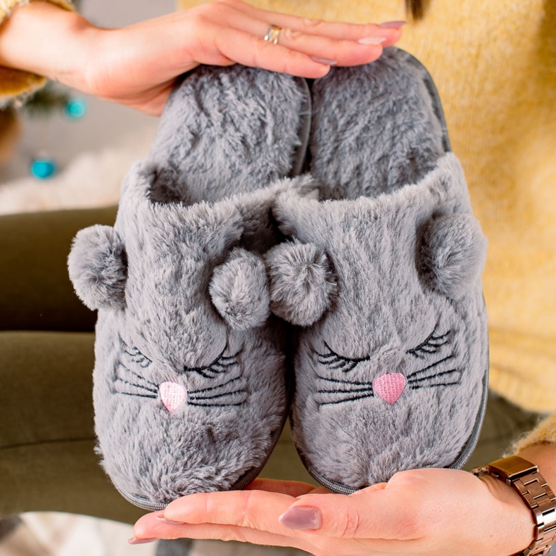 Evento Varma tofflor grå 1