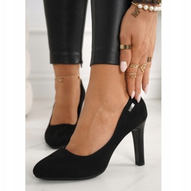 PJ1 Klassiska pumpar på en bar mocka svart Eliana 2