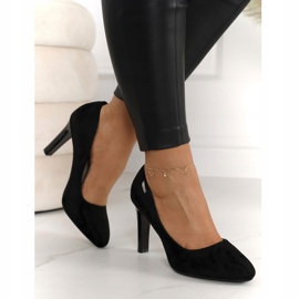 PJ1 Klassiska pumpar på en bar mocka svart Eliana 3