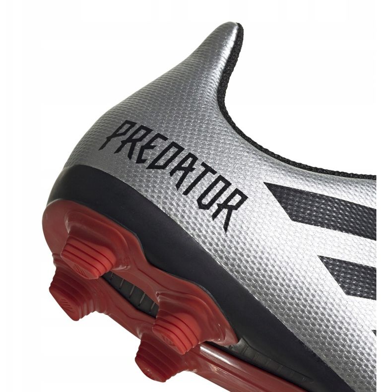 Adidas Predator 19.4 FxG Jr G25822 fotbollsskor silver- 4