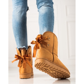 TRENDI Mukluki Med En Rosett gul 1