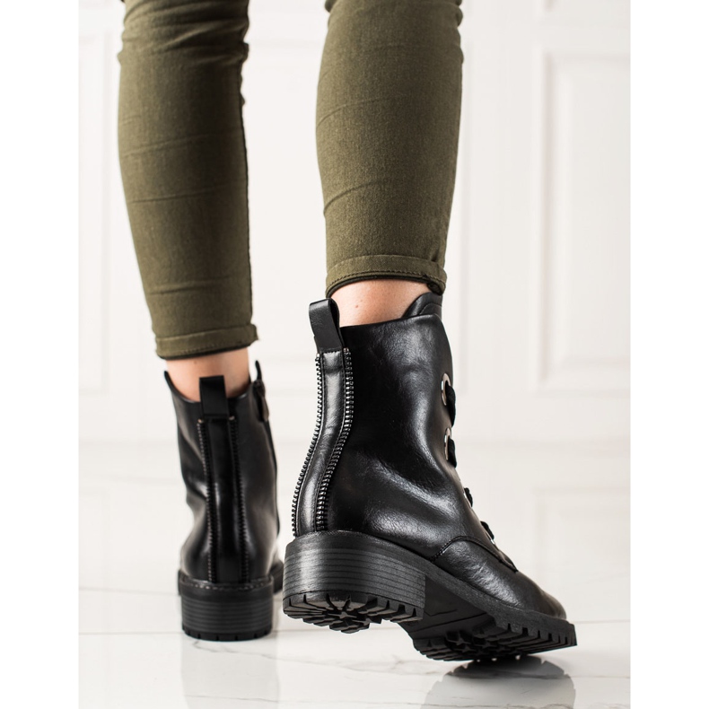 VINCEZA snörskor svart 1