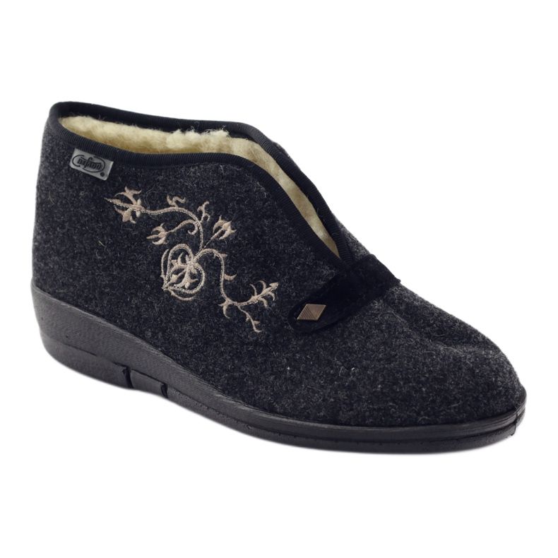 Dr.ORTO Befado damtofflor med fårpäls 031d028 grå 2