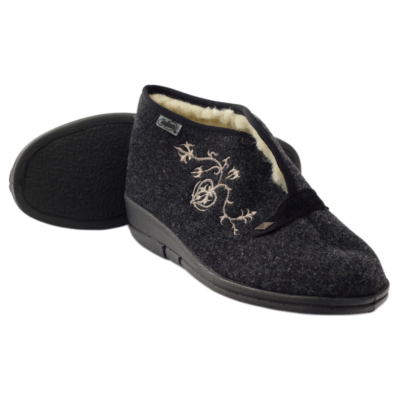 Dr.ORTO Befado damtofflor med fårpäls 031d028 grå 4