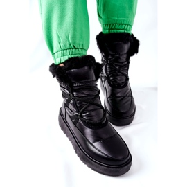 S.Barski Black Gordian Black Warm Snow Boots för kvinnor svart 3