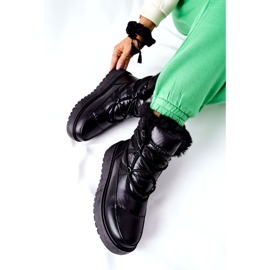 S.Barski Black Gordian Black Warm Snow Boots för kvinnor svart 4