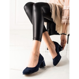 Sabatina Mockapumpar med Cubic Zirconia marinblå 1