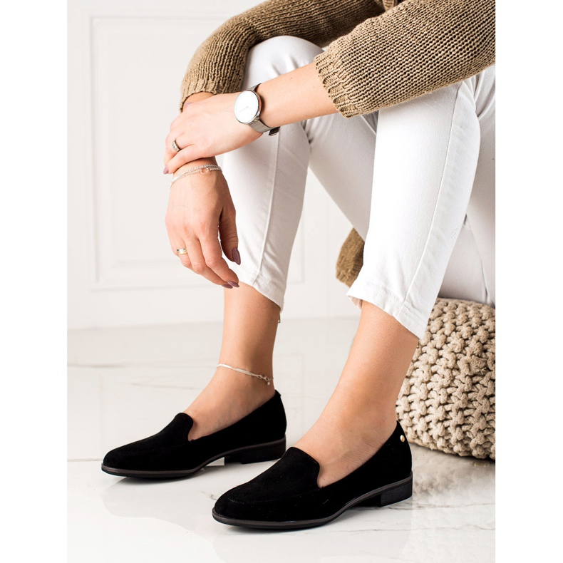 M.Daszyński Eleganta loafers i mocka svart 1