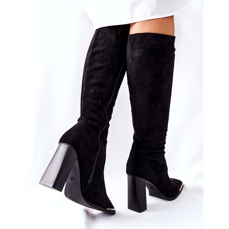 PS1 Kvinnors varma stövlar Guldtå Svart Puentos 5