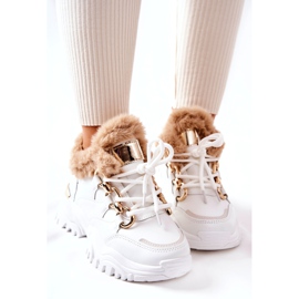 PM1 Vita Shiney-isolerade sportskor i läder 3