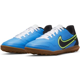 Nike Tiempo Legend 9 Club Tf Jr DA1334 403 fotbollsskor mångfärgad blå 2