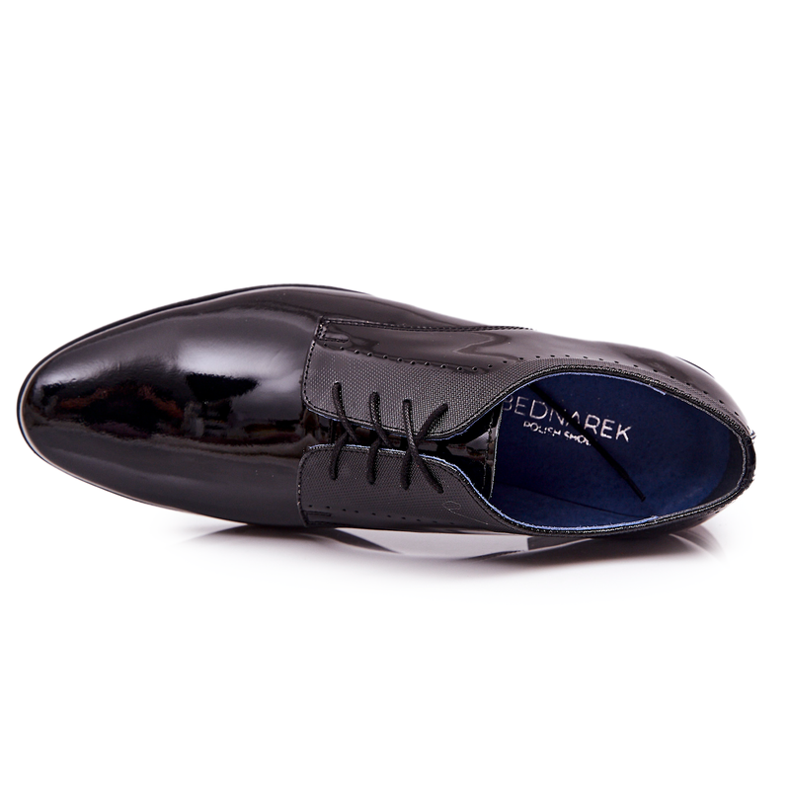 Bednarek Polish Shoes Eleganta Lackade Läderskor Bednarek 724 Svart 1