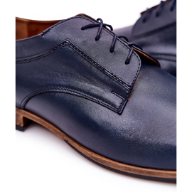 Bednarek Polish Shoes Eleganta läderskor Bednarek 684 Marinblå 2