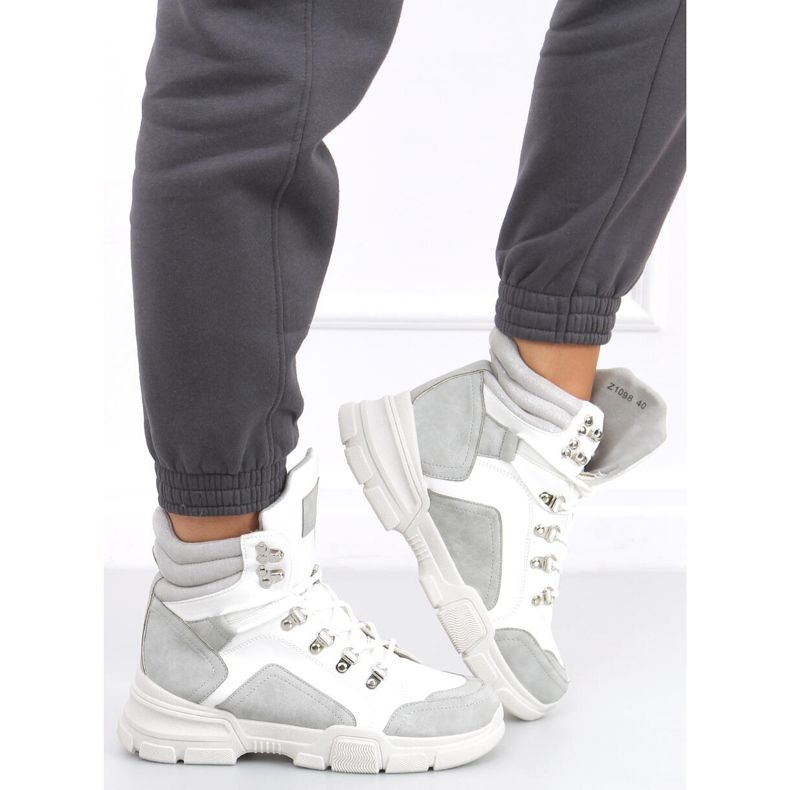 Brita LT.GRAY high-top sneakers vit grå 2