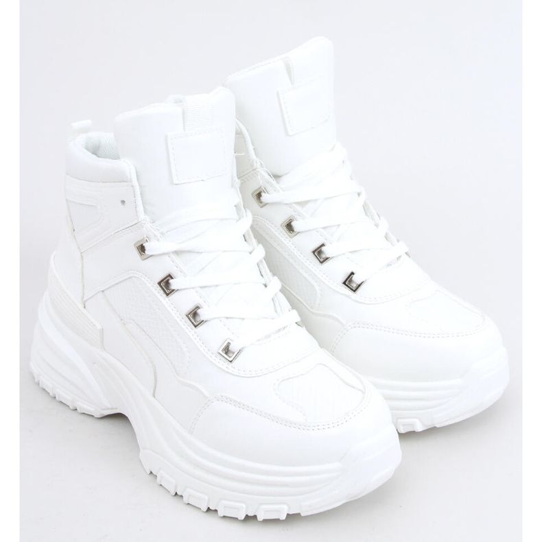 Diana White high-top sneakers vit 2