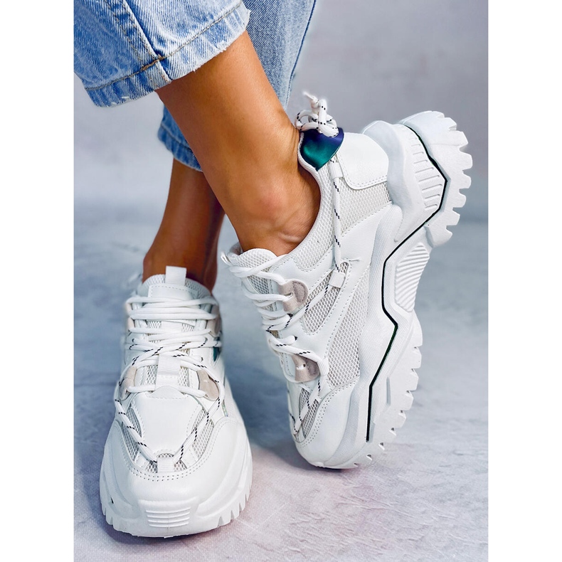 Berta White tränare vit grön 1