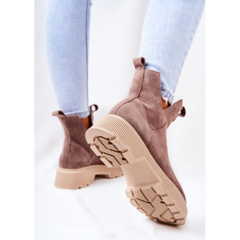 Lewski Shoes Mocka Workery Lewski 3104 / P Cappucino stövlar beige 1