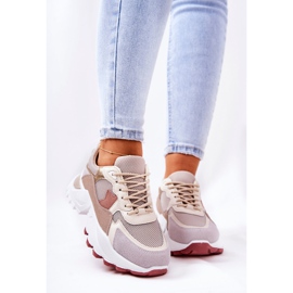 WS1 Sportskor på den beige Alessia-plattformen 1