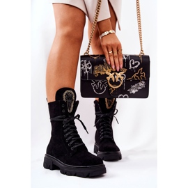 PL4 Svarta mockastövlar med Elaina-utsmyckningar 2