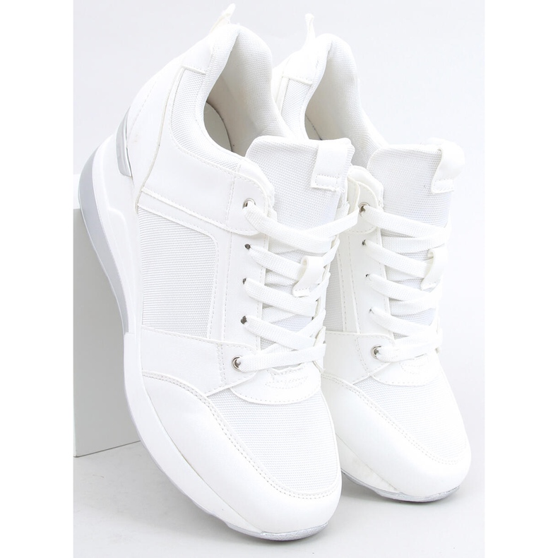 Wisto White wedge sneakers vit 1
